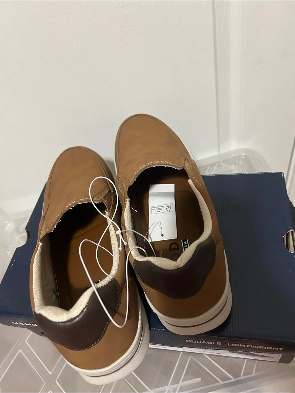 Izod brown slip ons